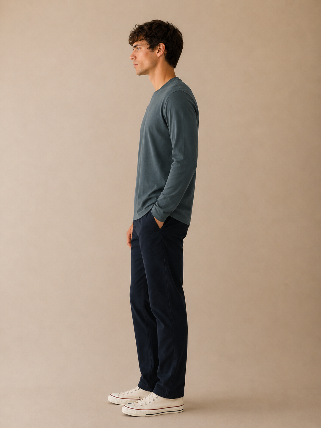 Basil Rev Long Sleeve Modal -  SMT-4224