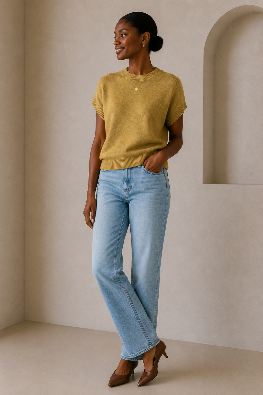 Banana Cream Sammy Sweater - T3675