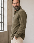 Aloe Banning Corduroy Snapshirt - 222526F
