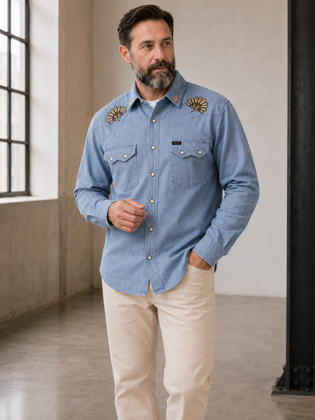 Fanned Crosscut Deluxe Longsleeve Flannel - 125826F