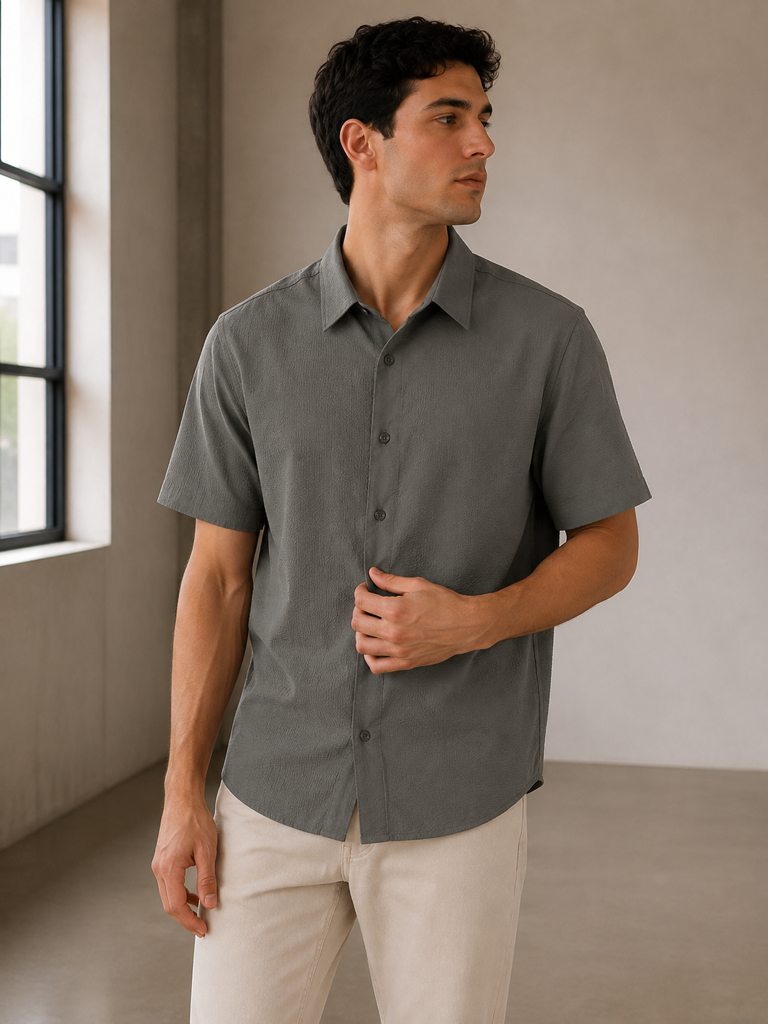 Olive Barnes Short Sleeve Shirt - SMK-8197