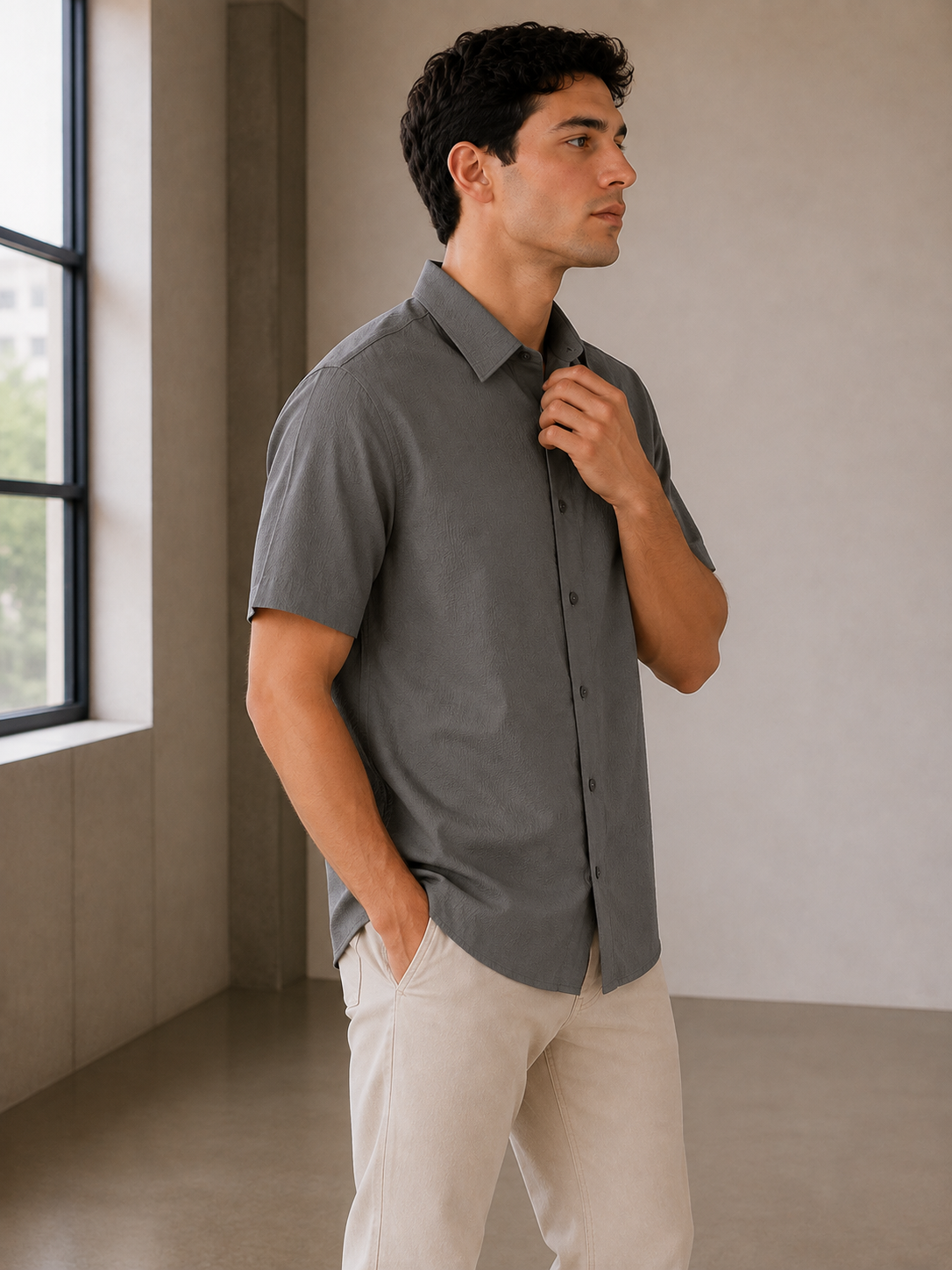 Olive Barnes Short Sleeve Shirt - SMK-8197