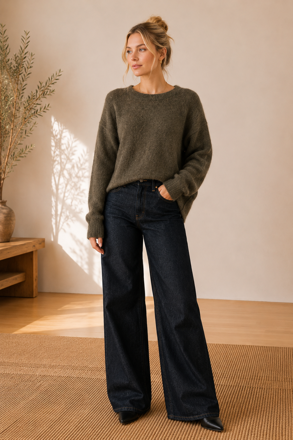 Kaki Brooks Sweater - CHM26760
