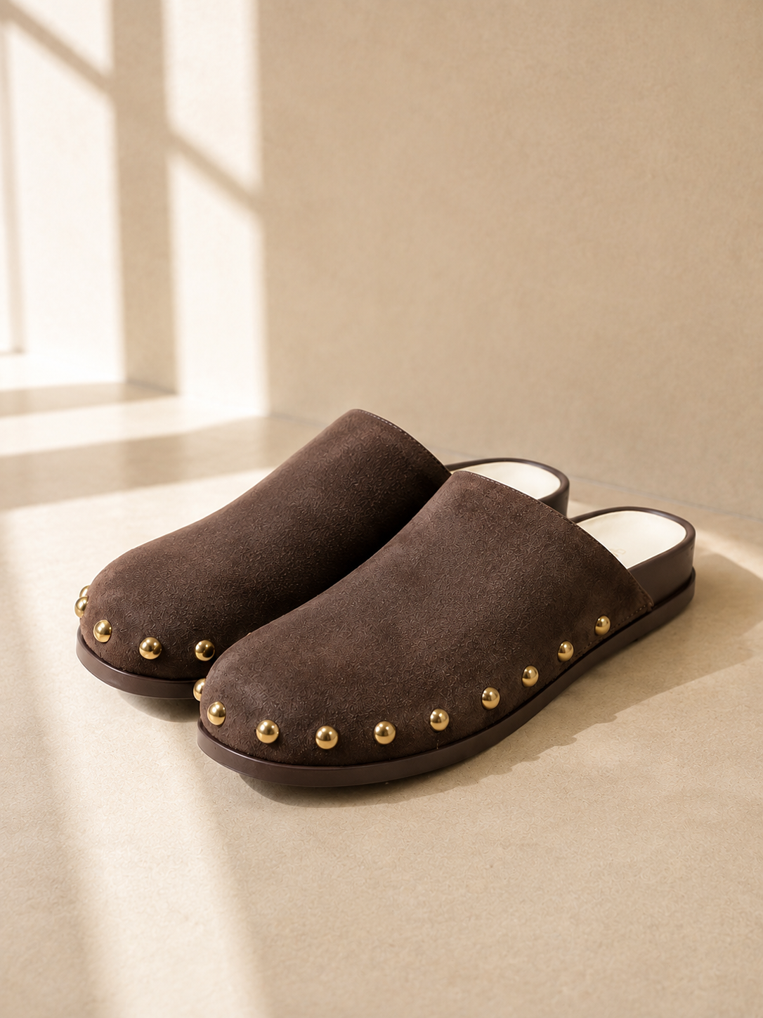 Dark Brown Suede Joney Stud - JONEY STUD