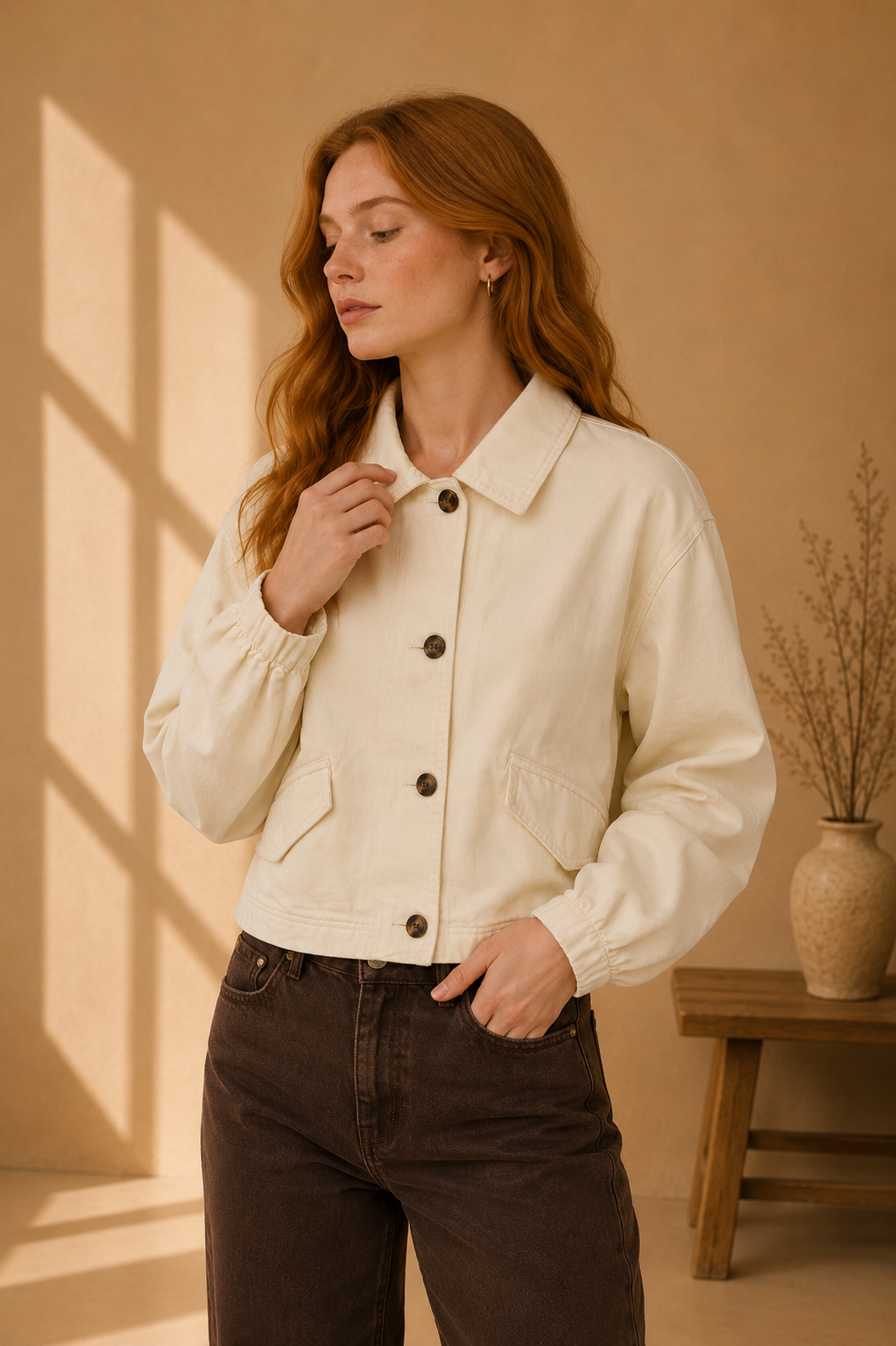 Ecru Peyton Jacket - J6449