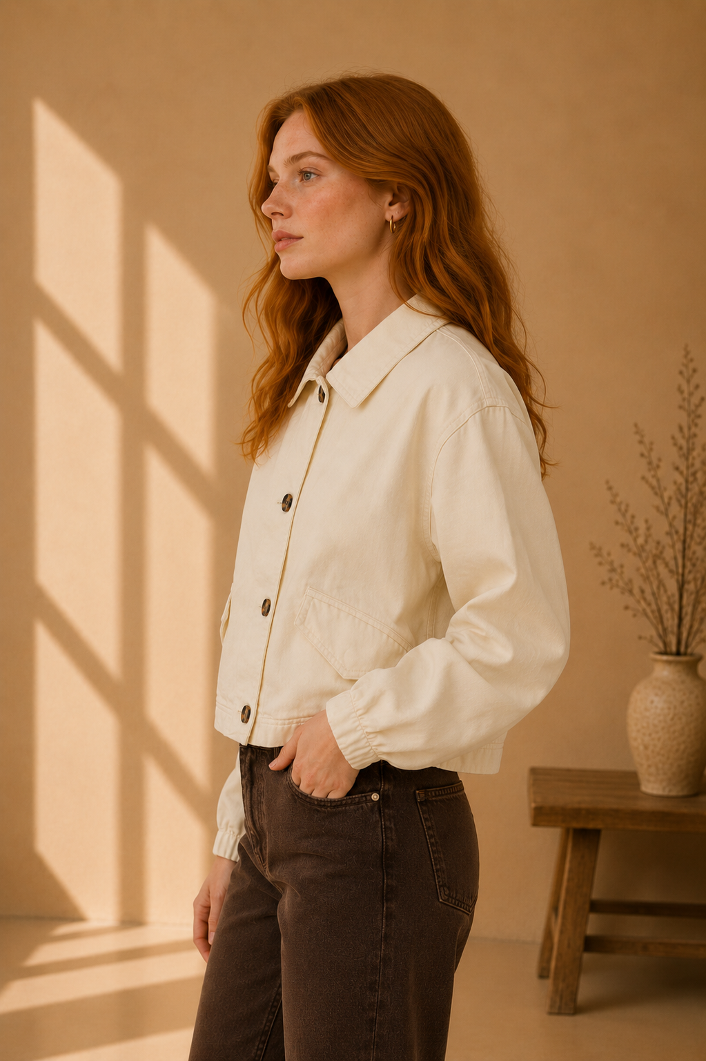 Ecru Peyton Jacket - J6449