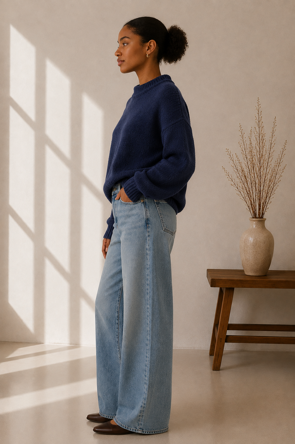 Navy Finn Sweater - T5193