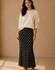 Ash Black Europa Plaid Skirt - ZK263446