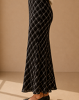 Ash Black Europa Plaid Skirt - ZK263446