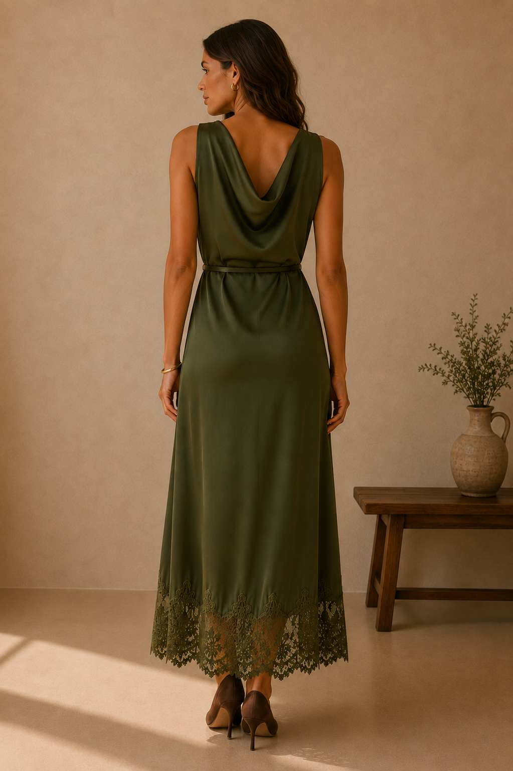 Olive Honey Maxi Dress - PNPEQ1263447-1