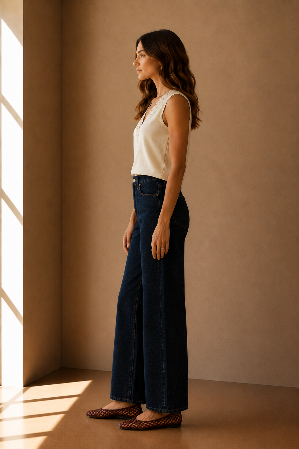 Ivory Cashmere Tank  - 2640069