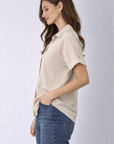 Light Taupe Pretty Blouse