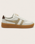 White & Mocha Grandslam Elite Womens Sneakers
