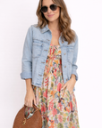 Light Wash Bailey Button Jacket