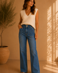 Affectionately Jodi High Rise Straight Leg
