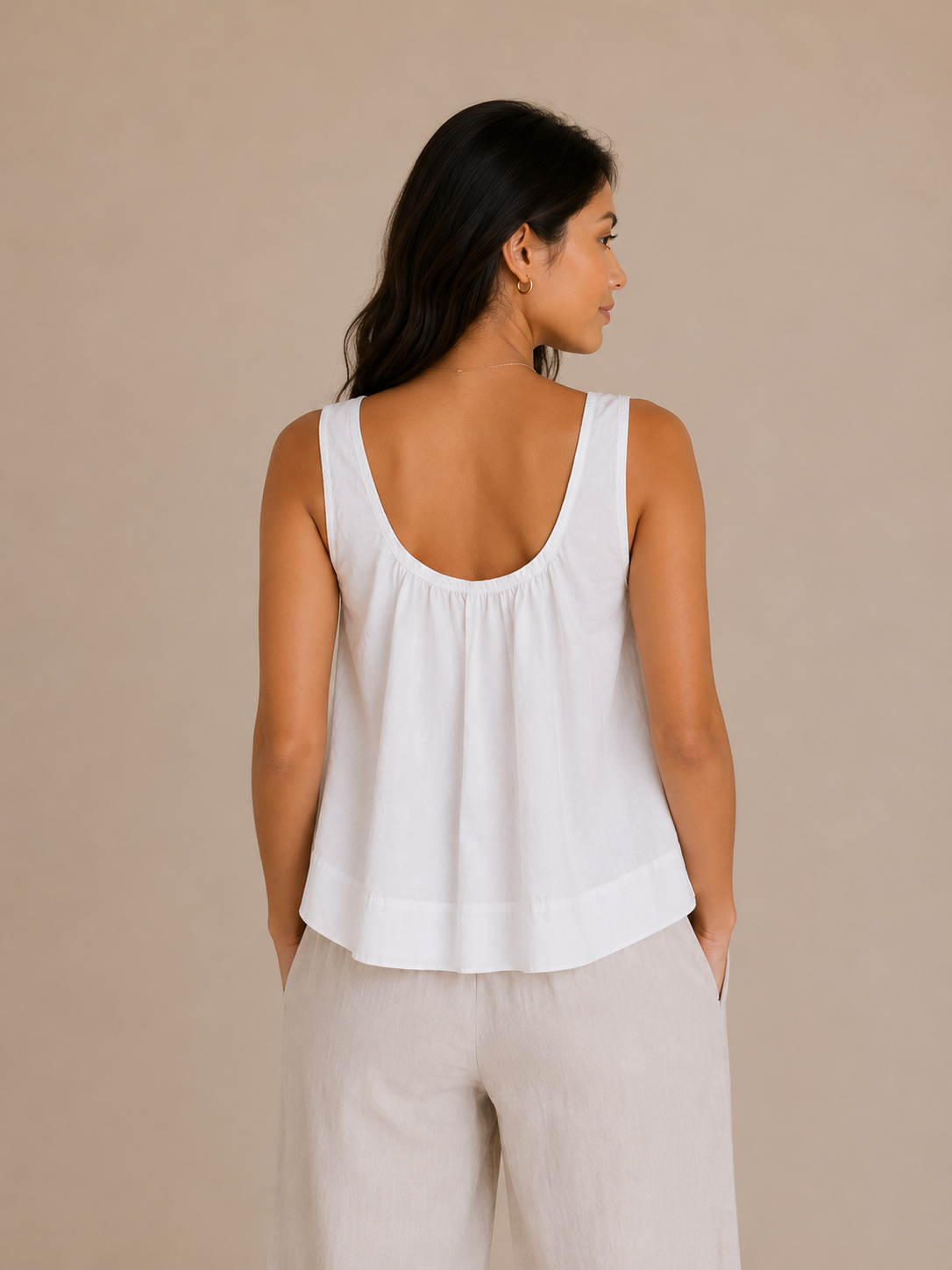 Off White Millie Cotton Top