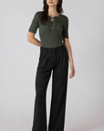 Black Scuba Knit Trouser