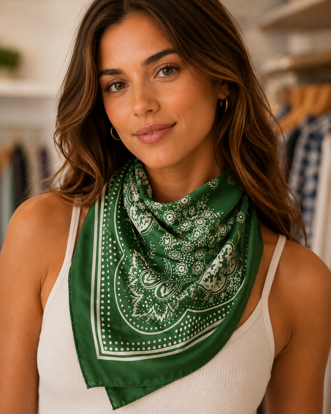 Green Jilly Scarf