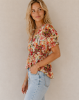 Yellow Multi Alexandra Blouse