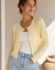 Yellow Ellie Knit Cardigan