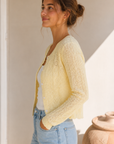 Yellow Ellie Knit Cardigan