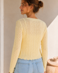 Yellow Ellie Knit Cardigan