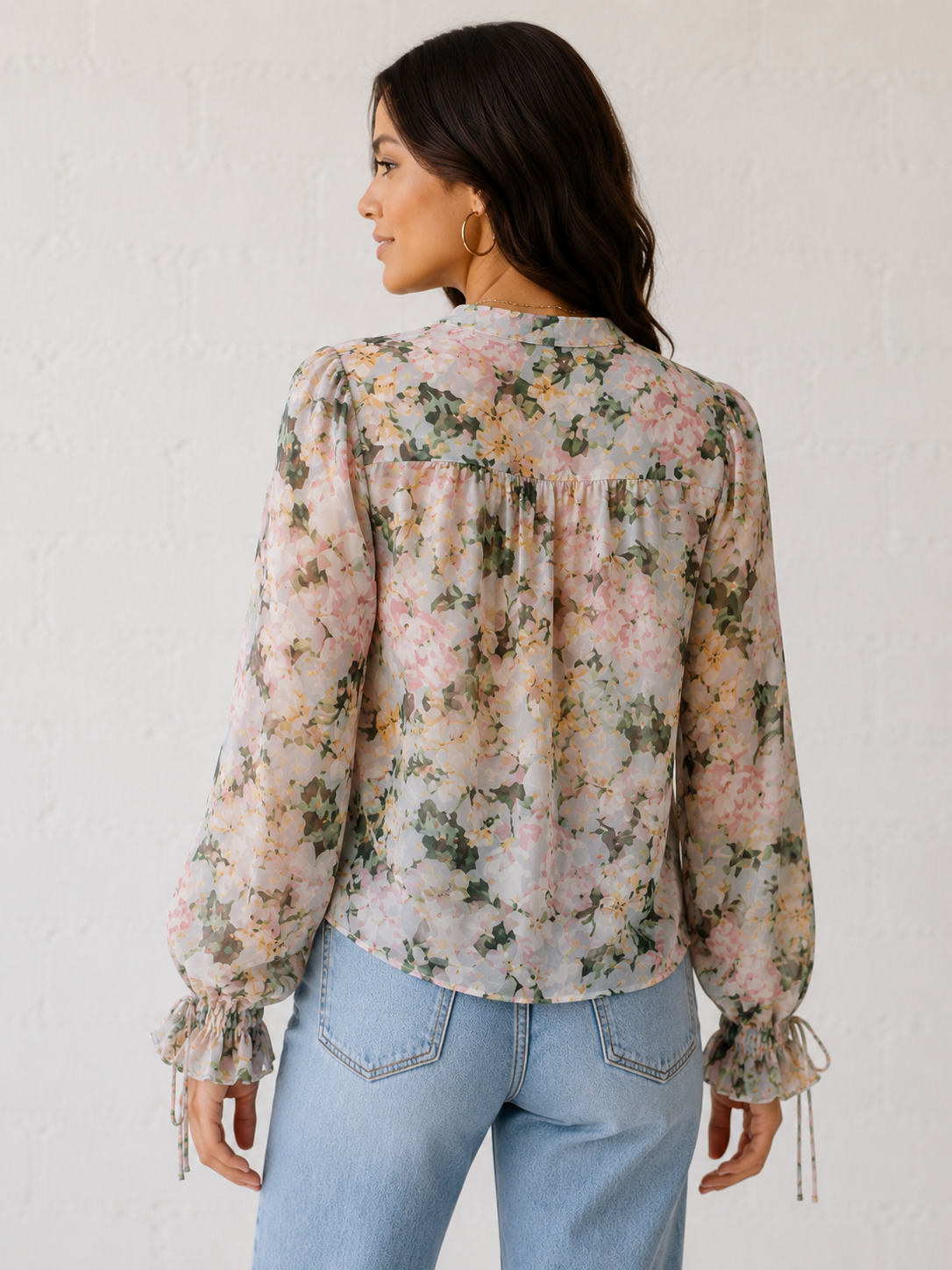 Spring Floral Femme Muse Blouse