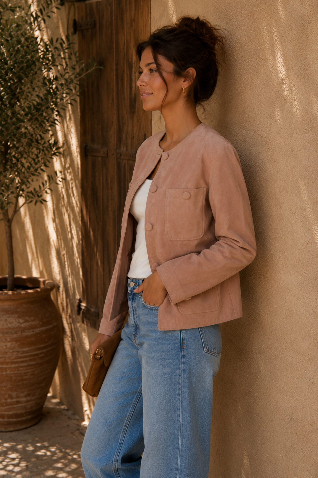Dusty Pink Read My Lips Jacket