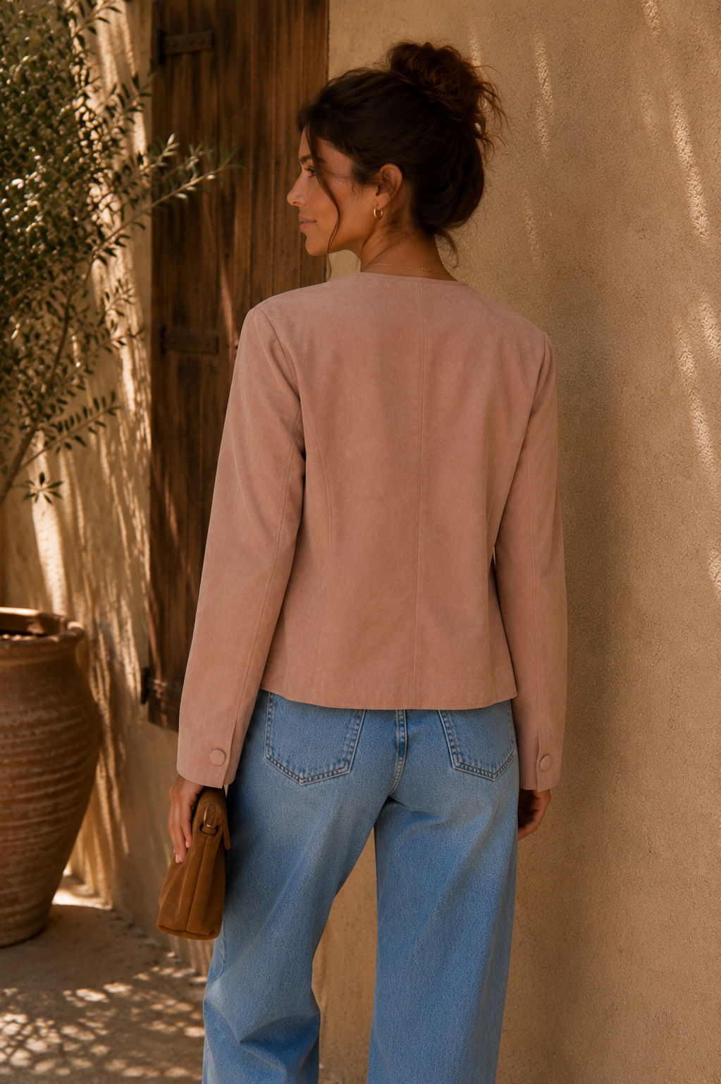 Dusty Pink Read My Lips Jacket