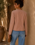 Dusty Pink Read My Lips Jacket