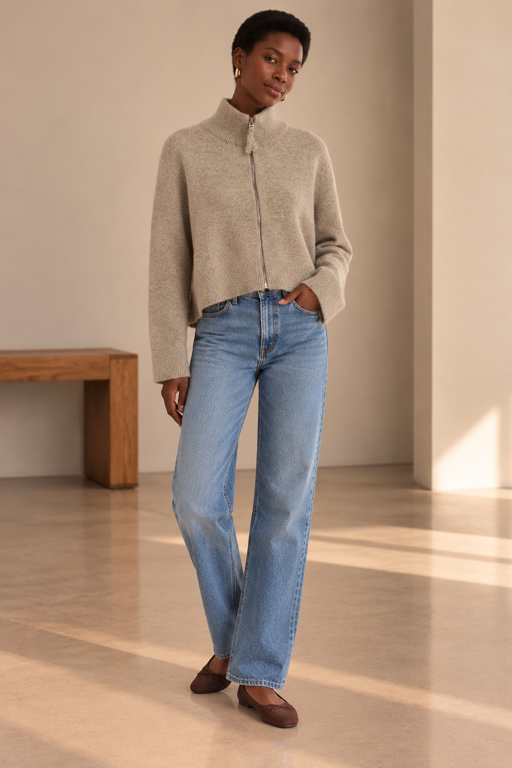 Beige Claire Sweater