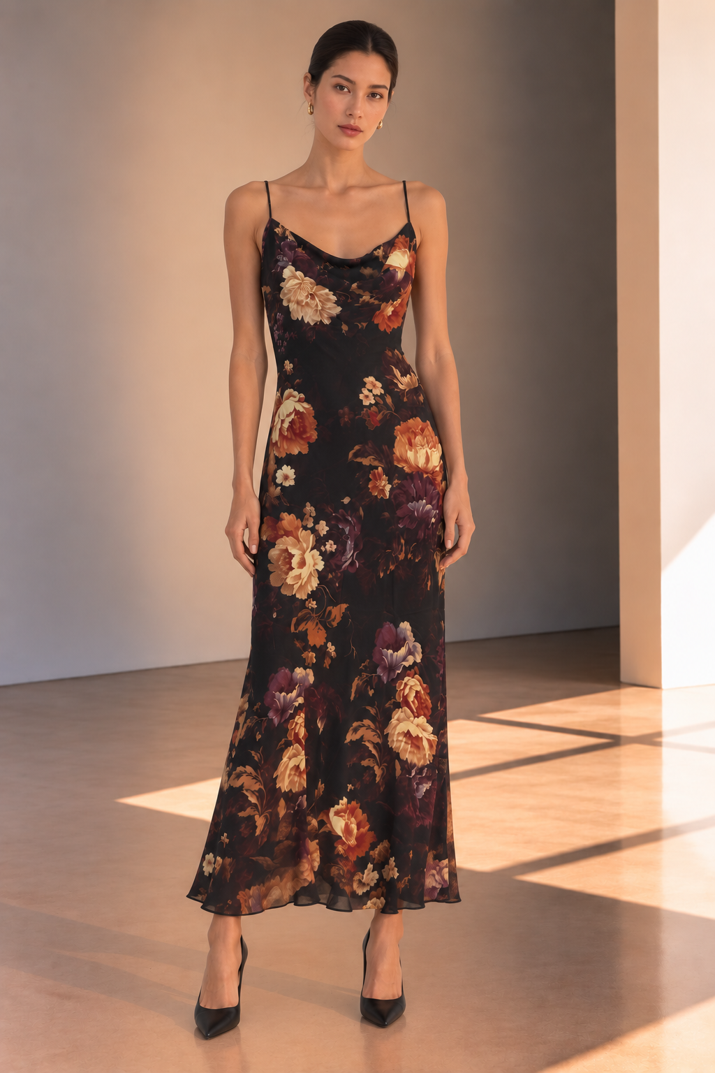 Nightfall Floral Odette Dress