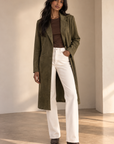 Olive Suede Dakota Trench