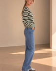 Aqua Cloud Medina Stripe Cardigan