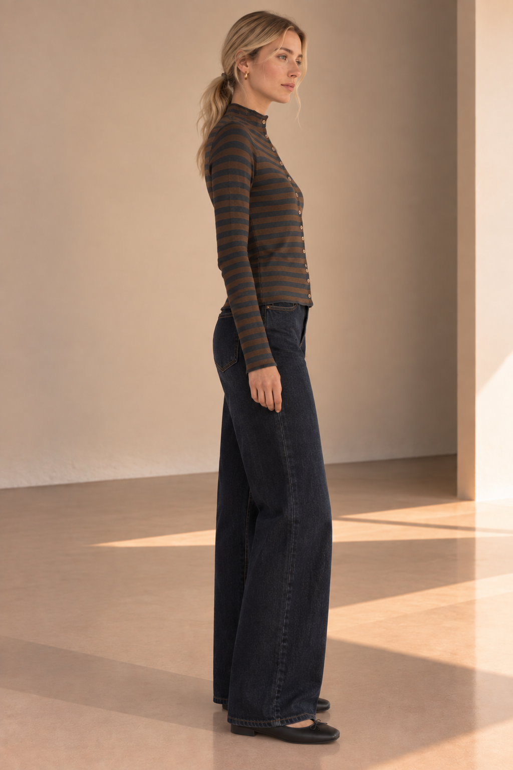 Brown Briar Stripe Cardigan