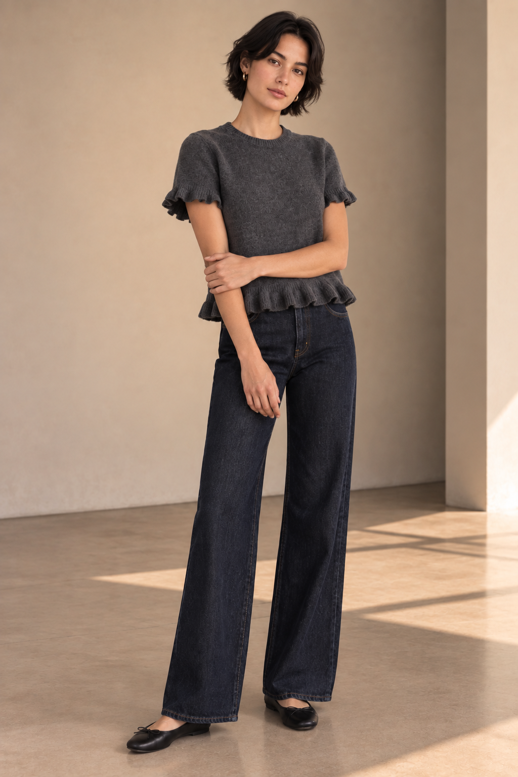 Charcoal Jillie Top