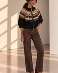 Poconos Fairisle Zip Up Jacket
