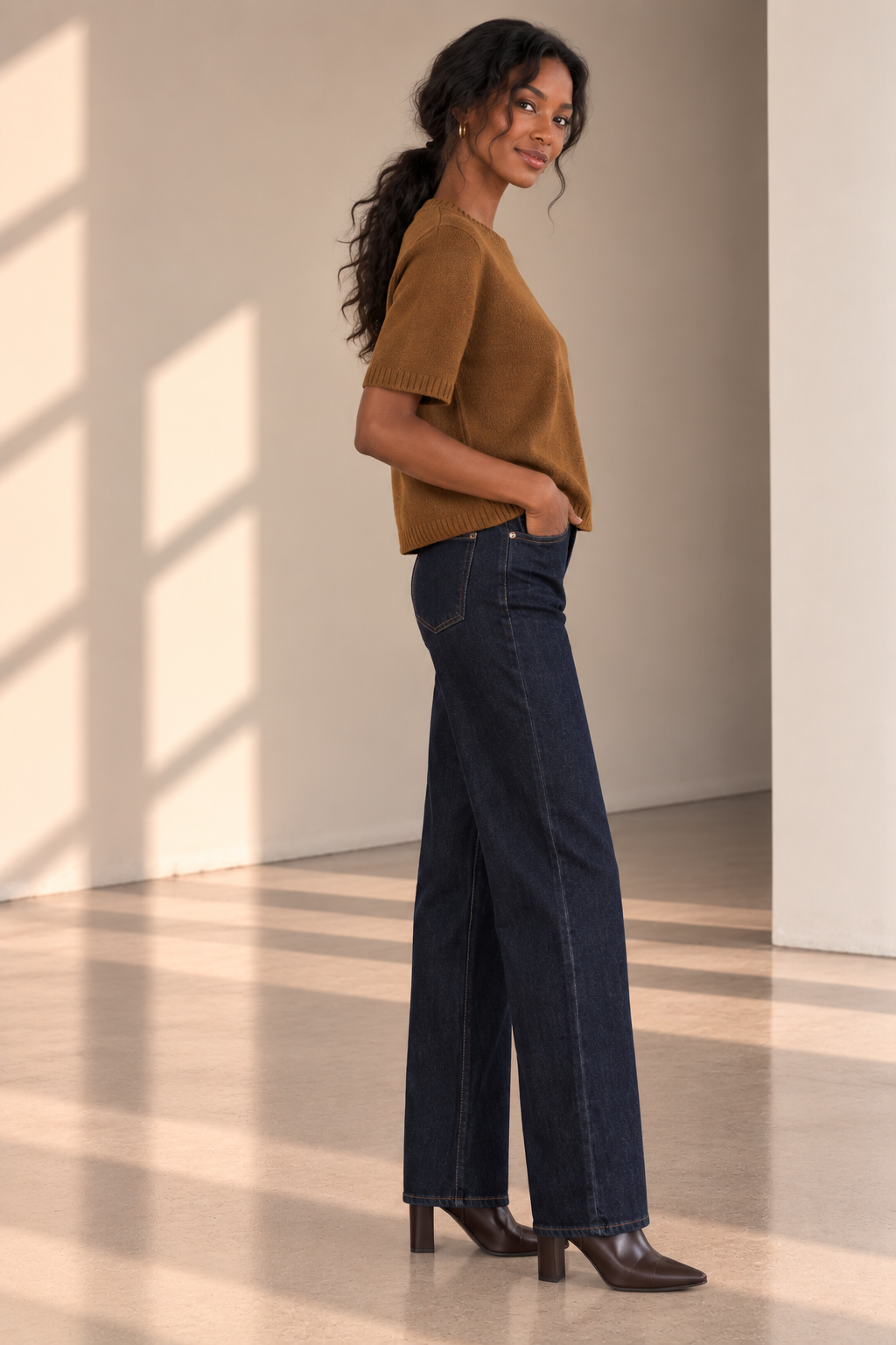 Cocoa Powder Perfect Sweater Tee