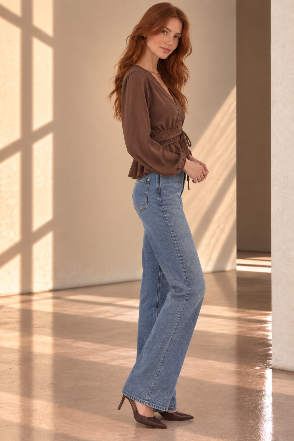 Chocoate Flora Long Sleeve Top