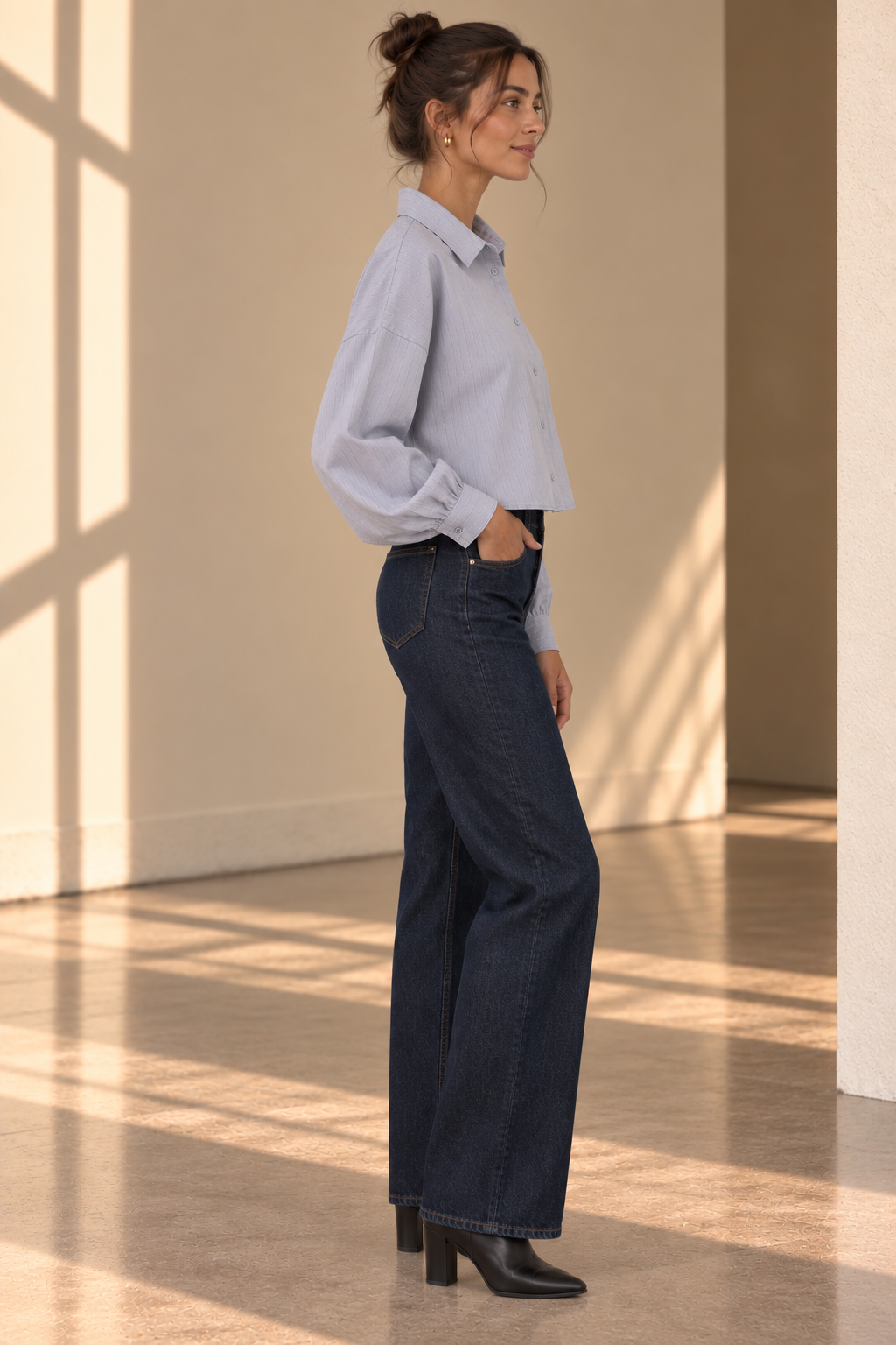 Silver Blue Alexandra Blouse