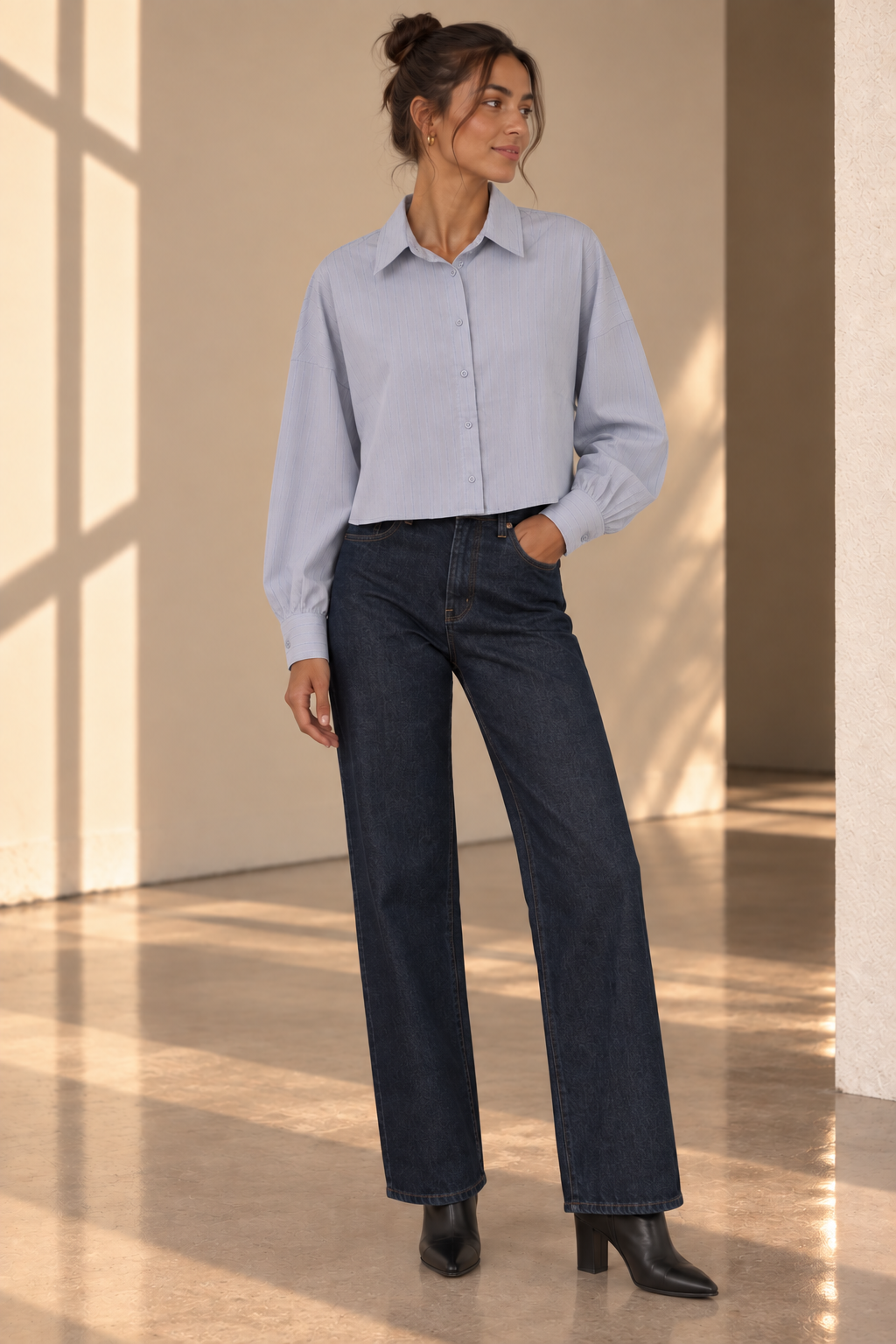Silver Blue Alexandra Blouse