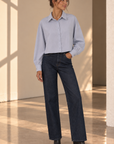 Silver Blue Alexandra Blouse