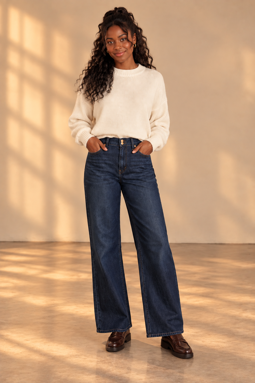 Starstruck Lana DBL Button High Rise Ultra Wide Leg