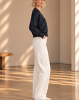 NAVY Utility Pocket Knit Zip-Up Cardigan