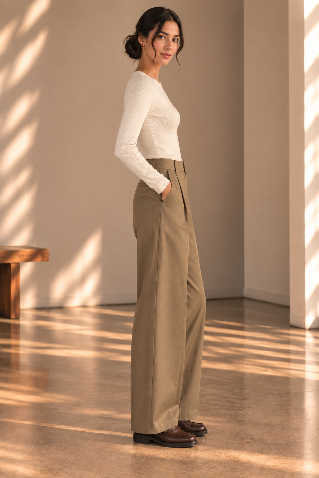 Sand Charlotte Trouser Pant