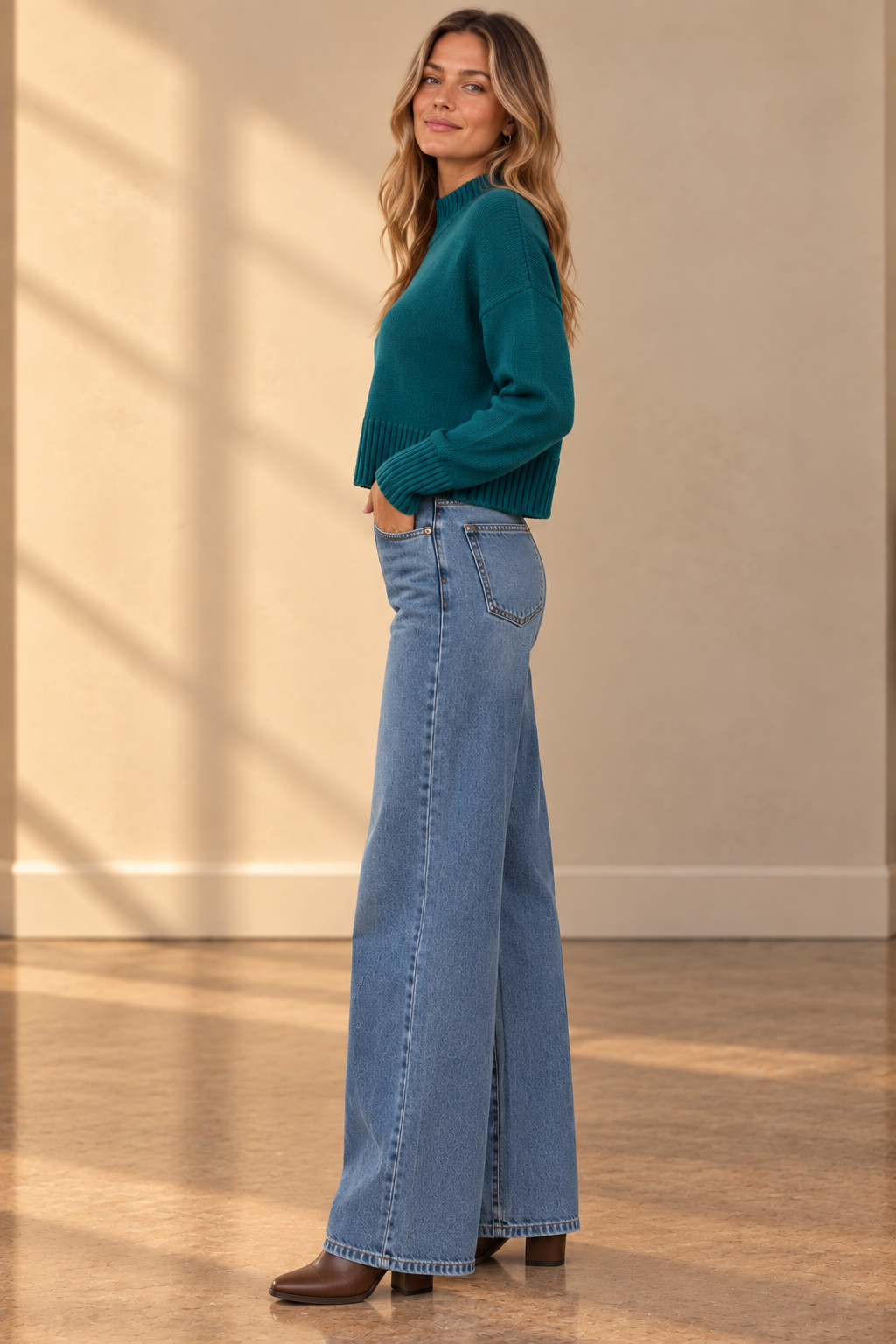 Pine Uptown Mock Sweater