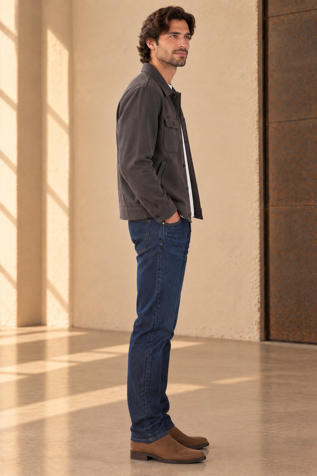 Charcoal Callen Trucker Jacket