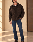 Delicioso Brown Boucle Overshirt