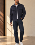 Navy Callen Trucker Jacket