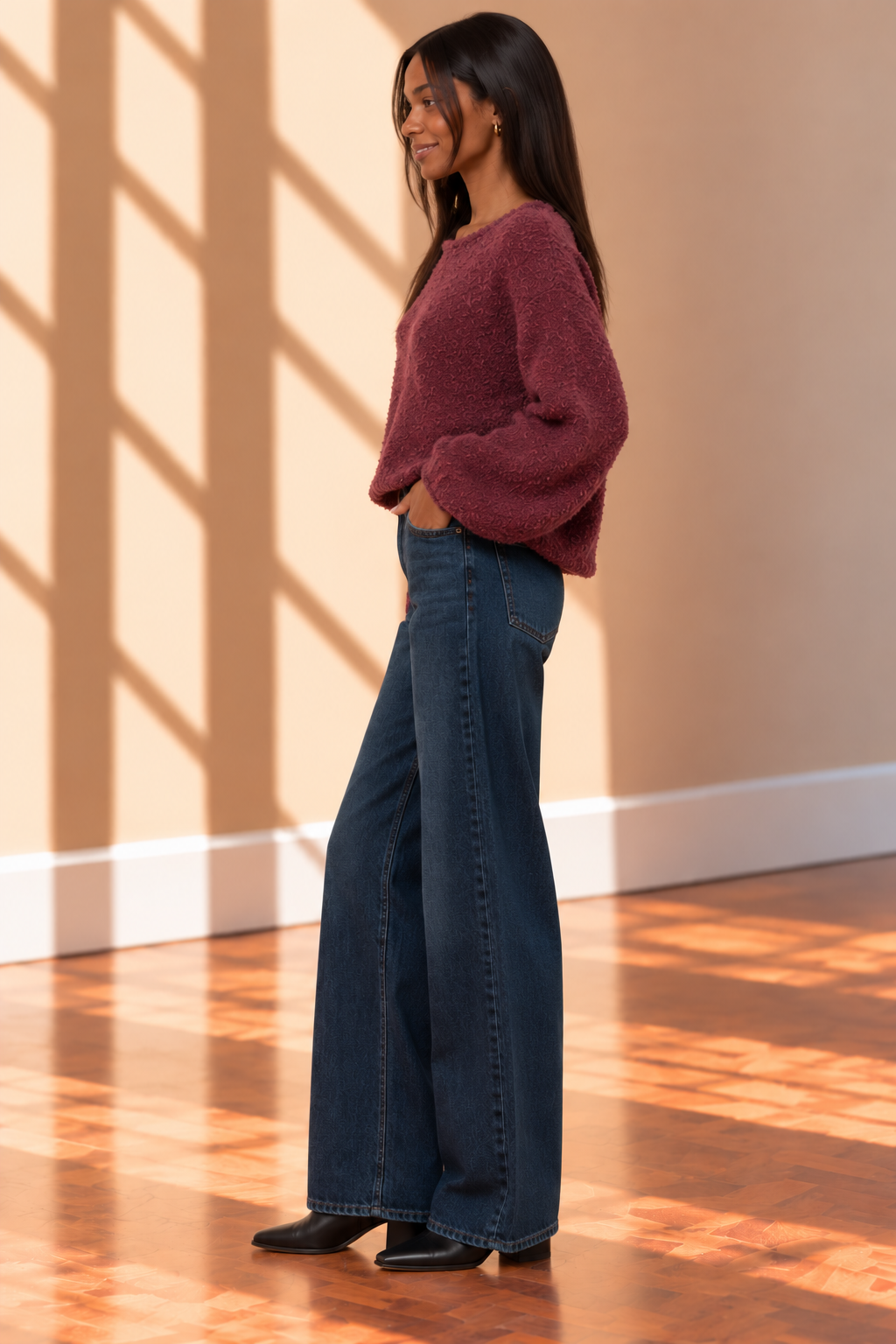 Burgundy Evelina Sweater